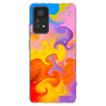 Picasee silikonowe przeźroczyste etui na Xiaomi Redmi Note 11 Pro 5G - Bubbles