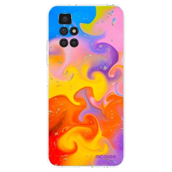 Picasee silikonowe przeźroczyste etui na Xiaomi Redmi 10 (2022) - Bubbles