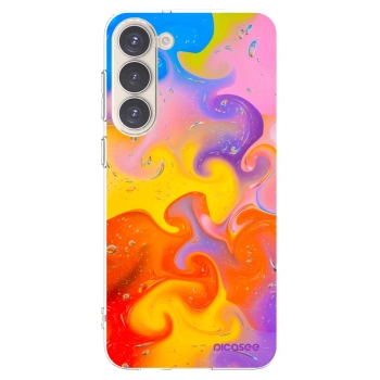 Picasee silikonowe przeźroczyste etui na Samsung Galaxy S23+ 5G - Bubbles