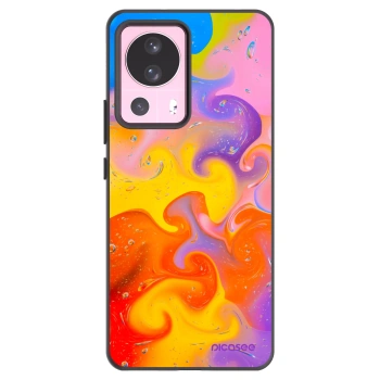 Picasee silikonowe czarne etui na Xiaomi 13 Lite - Bubbles