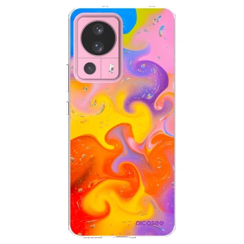 Picasee silikonowe przeźroczyste etui na Xiaomi 13 Lite - Bubbles