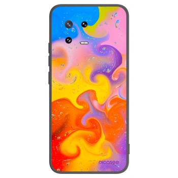 Picasee silikonowe czarne etui na Xiaomi 13 Pro - Bubbles