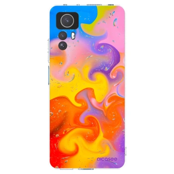 Picasee silikonowe przeźroczyste etui na Xiaomi Redmi Note 12S - Bubbles