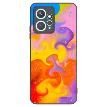 Picasee silikonowe czarne etui na Xiaomi Redmi Note 12 4G - Bubbles