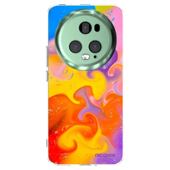 Picasee silikonowe przeźroczyste etui na Honor Magic5 Pro - Bubbles
