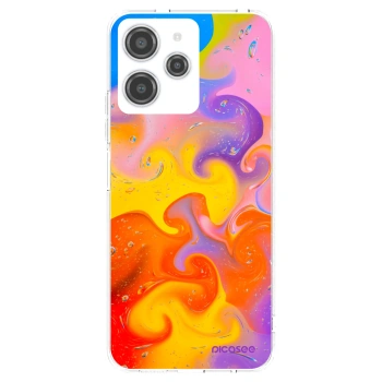 Picasee silikonowe przeźroczyste etui na Xiaomi Redmi 12 4G - Bubbles