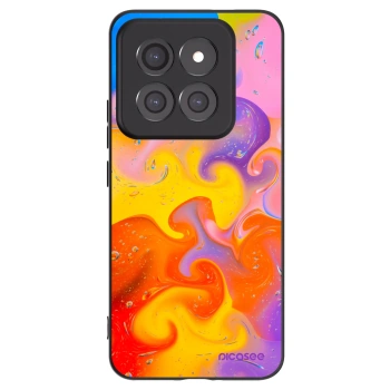 Picasee silikonowe czarne etui na Xiaomi 14 Pro - Bubbles