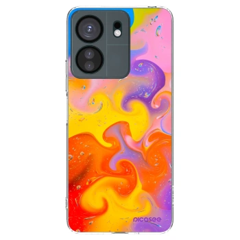 Picasee silikonowe przeźroczyste etui na Xiaomi Redmi 13C 4G - Bubbles