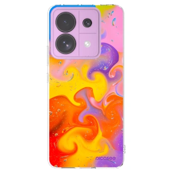 Picasee silikonowe przeźroczyste etui na Xiaomi Redmi Note 13 Pro 5G - Bubbles