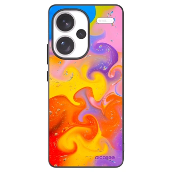 Picasee silikonowe czarne etui na Xiaomi Redmi Note 13 Pro+ 5G - Bubbles