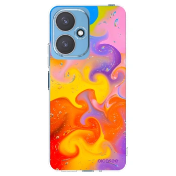 Picasee silikonowe przeźroczyste etui na Xiaomi Redmi 13C 5G - Bubbles
