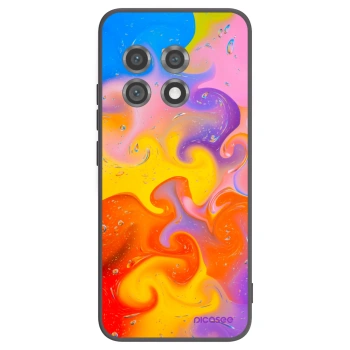 Picasee silikonowe czarne etui na OnePlus 11 5G - Bubbles