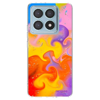 Picasee silikonowe przeźroczyste etui na Xiaomi 14T Pro - Bubbles