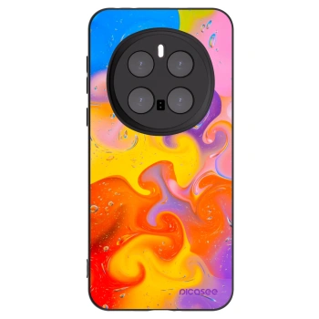 Picasee silikonowe czarne etui na Honor Magic7 Pro 5G - Bubbles