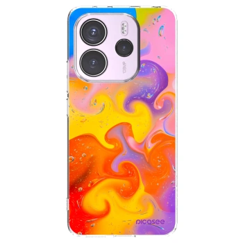 Picasee silikonowe przeźroczyste etui na Xiaomi Redmi Note 14 4G - Bubbles