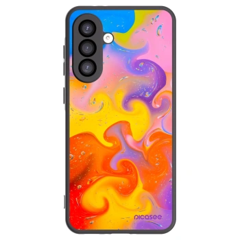 Picasee silikonowe czarne etui na Samsung Galaxy A26 5G A266B - Bubbles