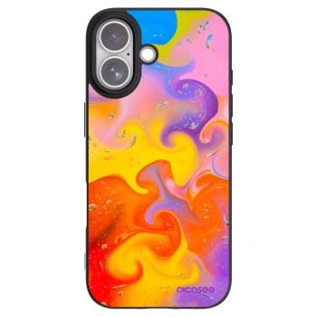 Picasee silikonowe czarne etui na Apple iPhone 17 - Bubbles