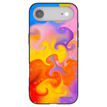 Picasee silikonowe czarne etui na Apple iPhone Air - Bubbles