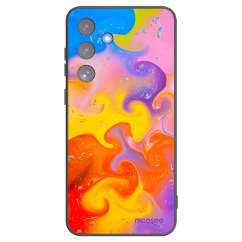 Picasee silikonowe czarne etui na Samsung Galaxy S25 FE 5G - Bubbles