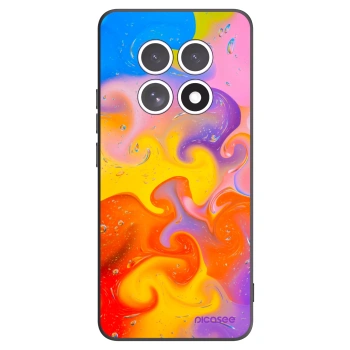 Picasee silikonowe czarne etui na Xiaomi Redmi Note 15 4G - Bubbles