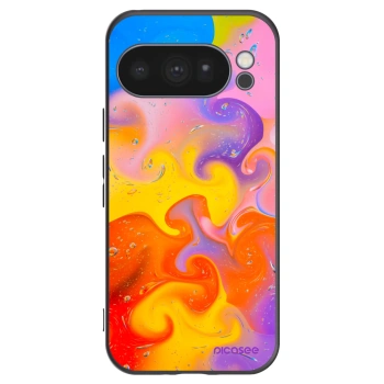 Picasee silikonowe czarne etui na Google Pixel 10 Pro - Bubbles
