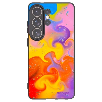 Picasee silikonowe czarne etui na Samsung Galaxy S26 Ultra - Bubbles