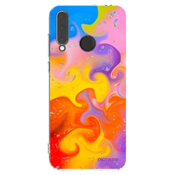 Picasee silikonowe przeźroczyste etui na Honor 20 Lite - Bubbles