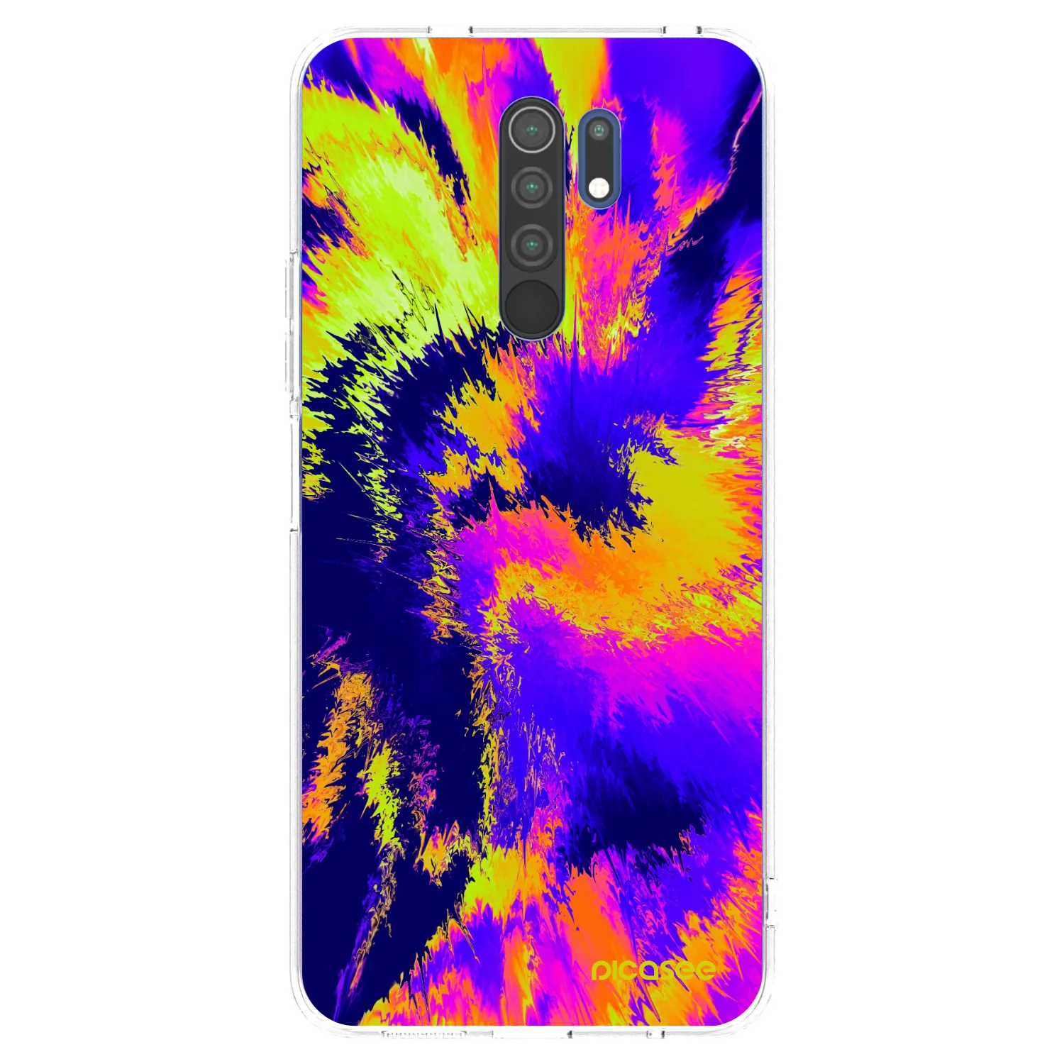 Picasee silikonowe przeźroczyste etui na Xiaomi Redmi 9 - Burn