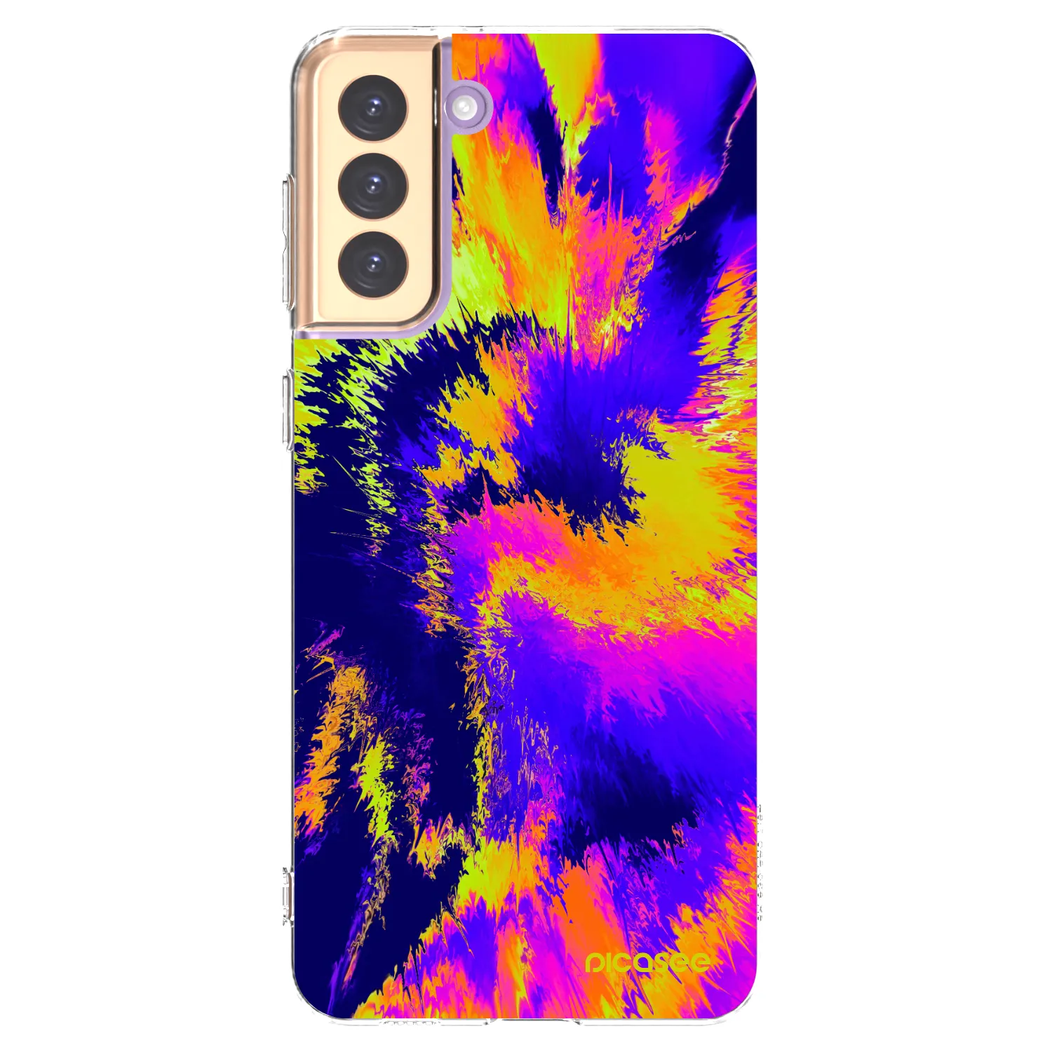 Picasee silikonowe przeźroczyste etui na Samsung Galaxy S21+ 5G G996F - Burn