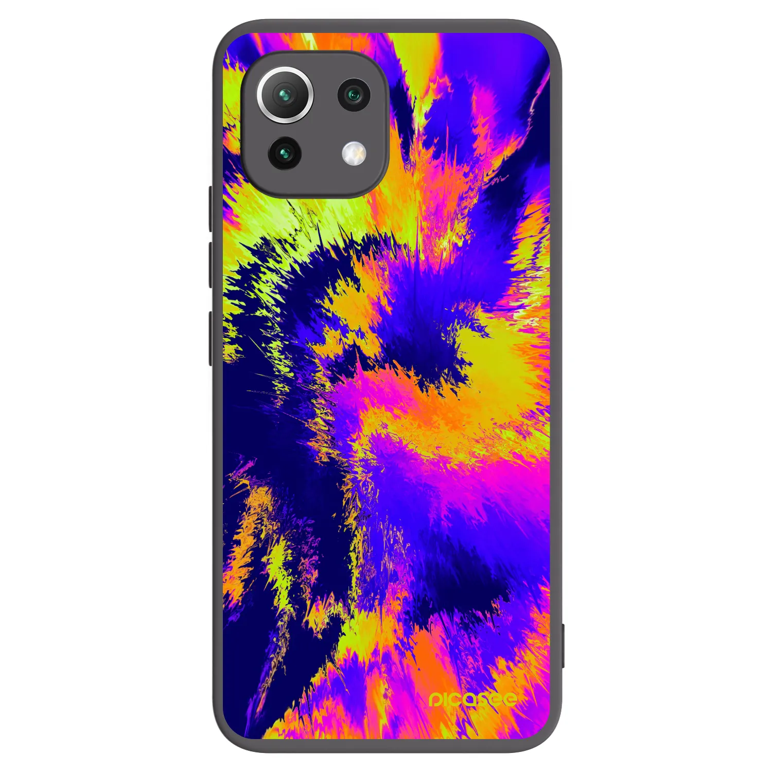 Picasee silikonowe czarne etui na Xiaomi Mi 11 Lite - Burn