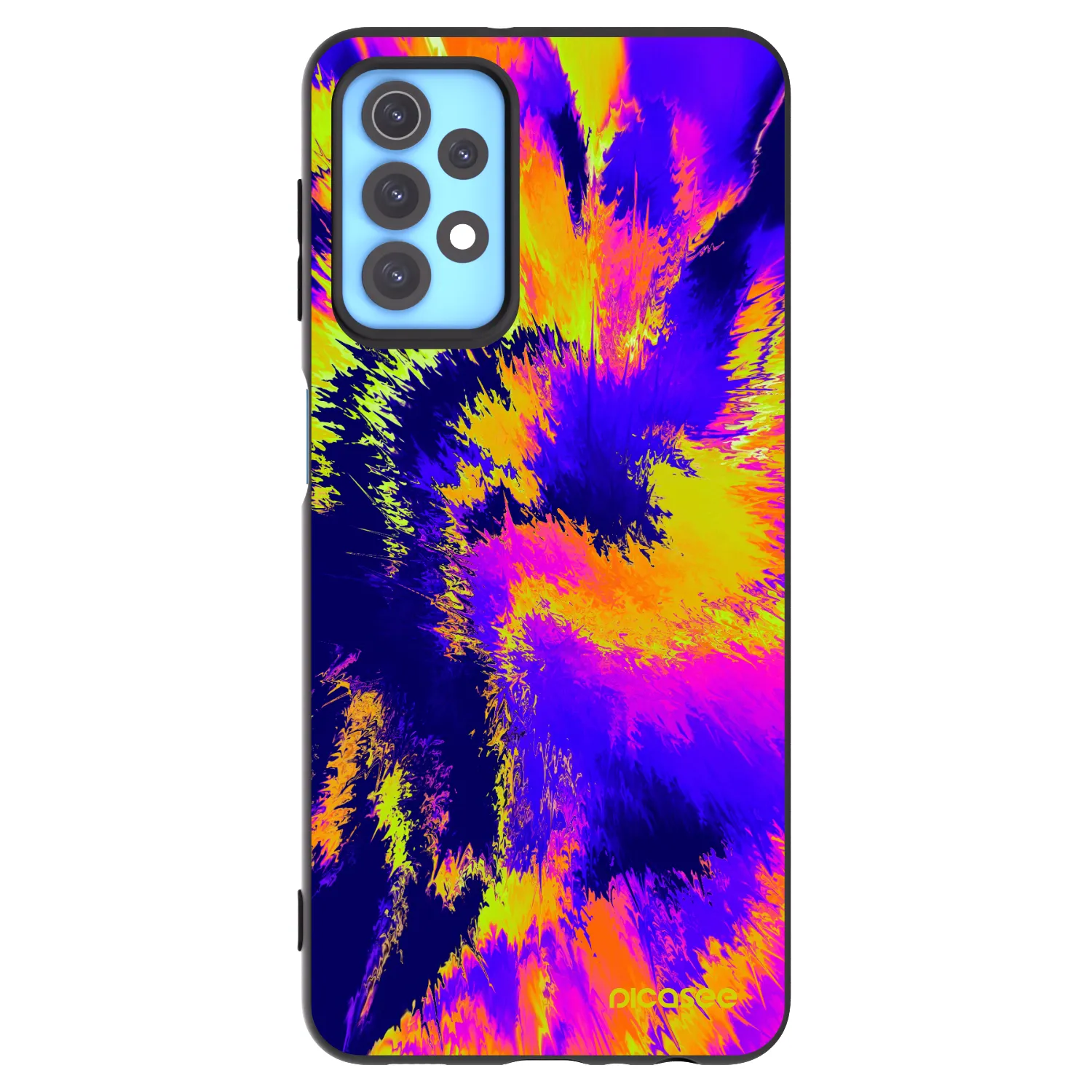 Picasee silikonowe czarne etui na Samsung Galaxy A32 4G SM-A325F - Burn