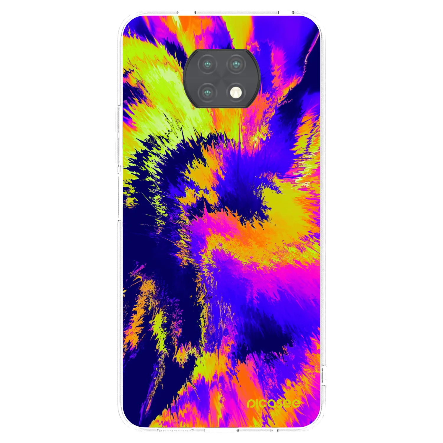 Picasee silikonowe przeźroczyste etui na Xiaomi Redmi Note 9T - Burn