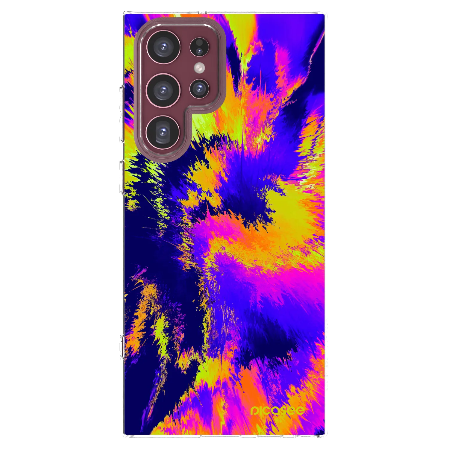 Picasee silikonowe przeźroczyste etui na Samsung Galaxy S22 Ultra 5G - Burn