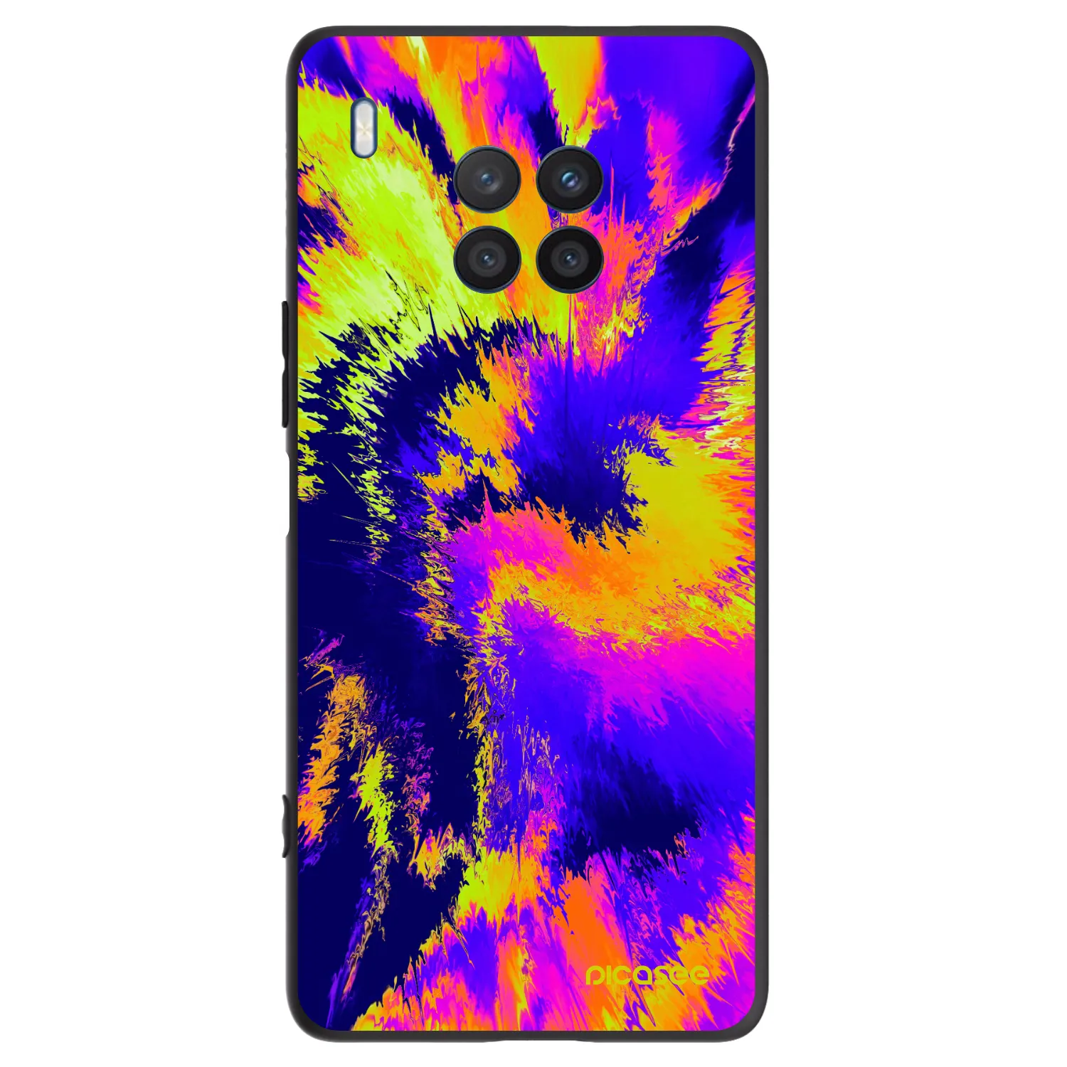 Picasee silikonowe czarne etui na Honor 50 Lite - Burn