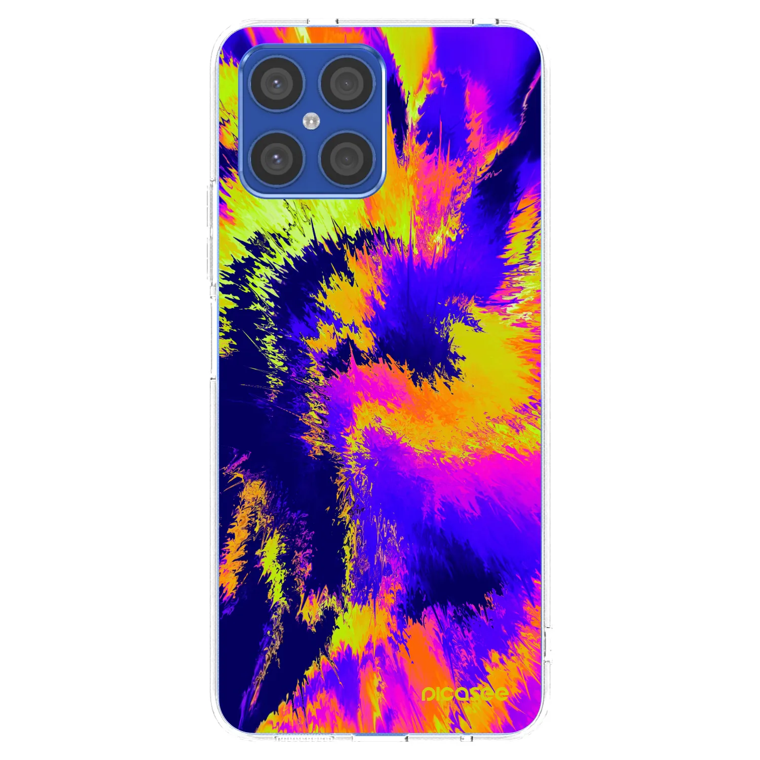 Picasee silikonowe przeźroczyste etui na Honor X8 4G - Burn