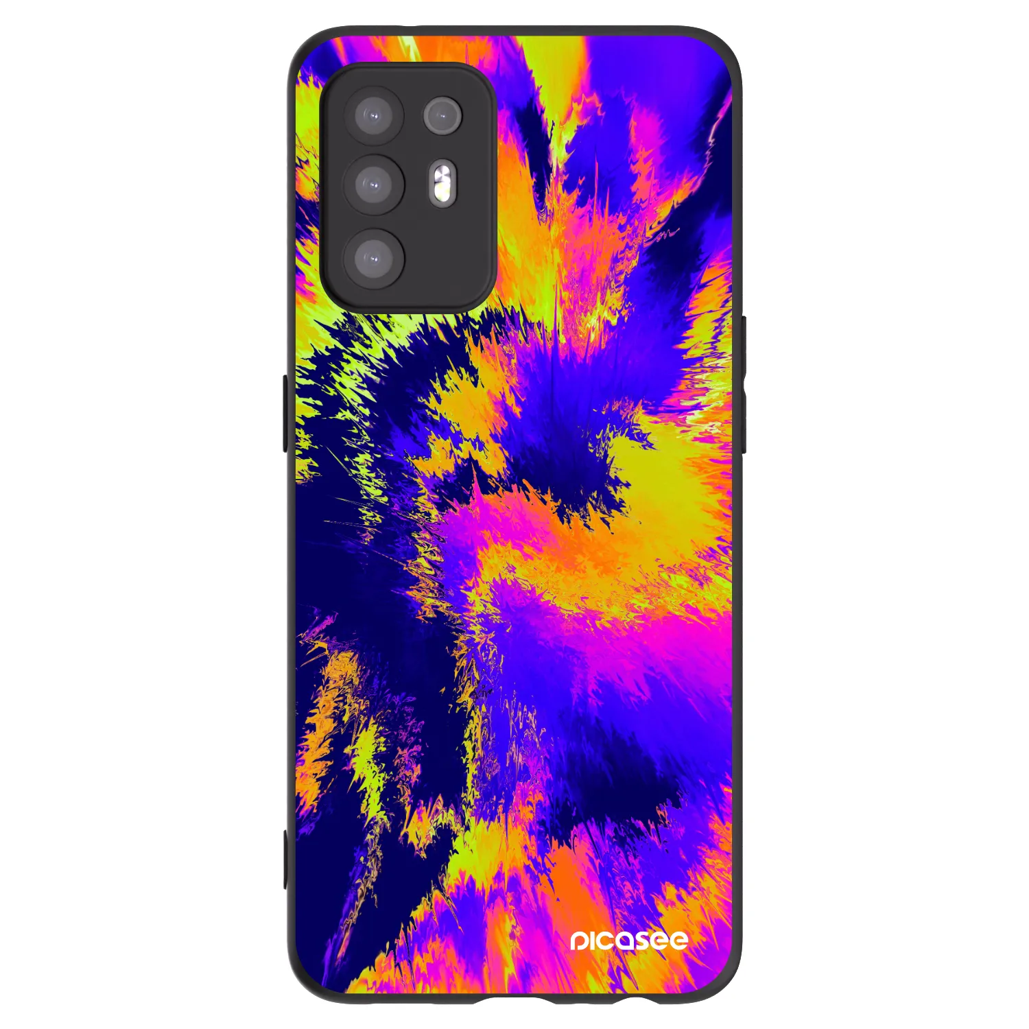 Picasee silikonowe czarne etui na OPPO A94 5G - Burn