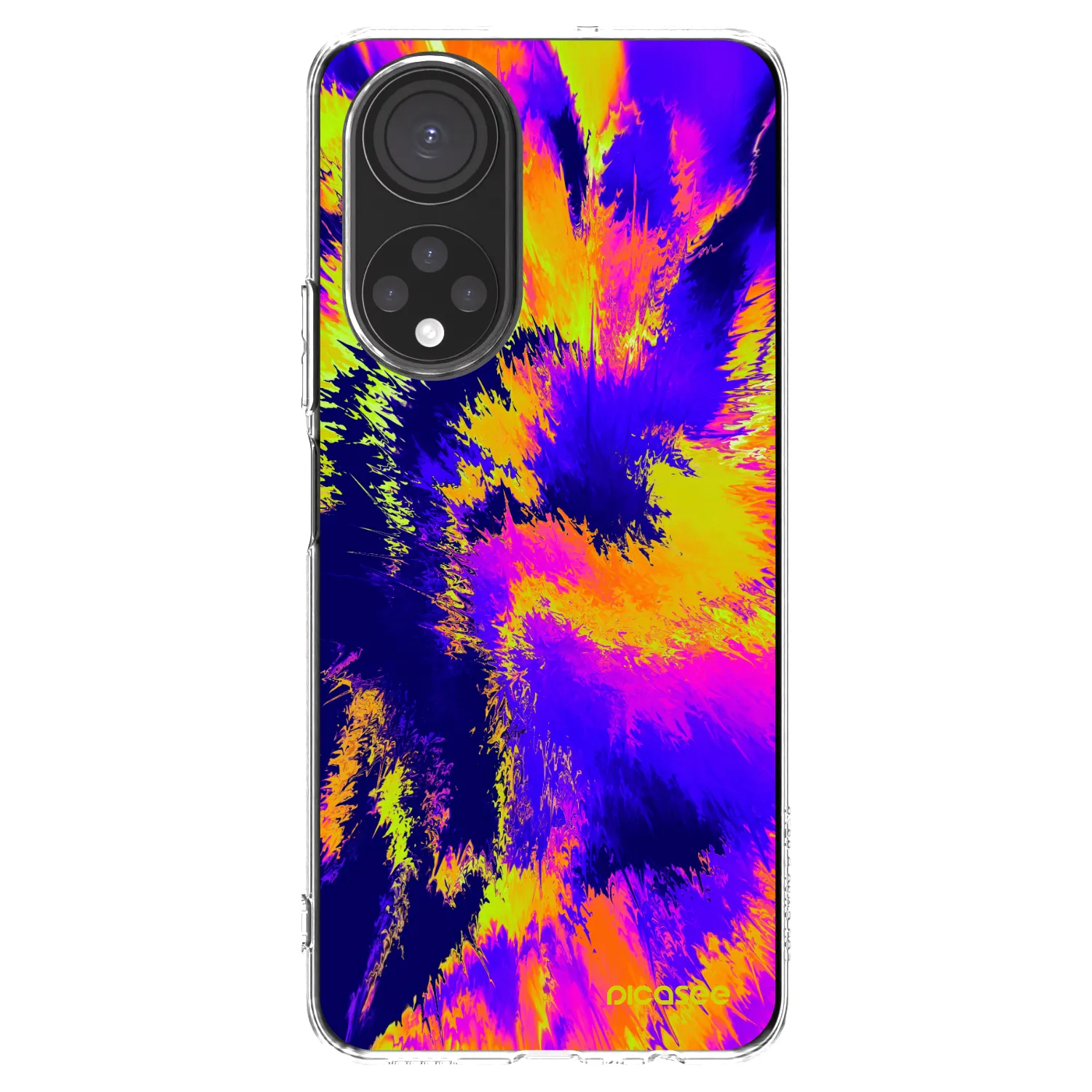 Picasee silikonowe przeźroczyste etui na Honor X7 - Burn