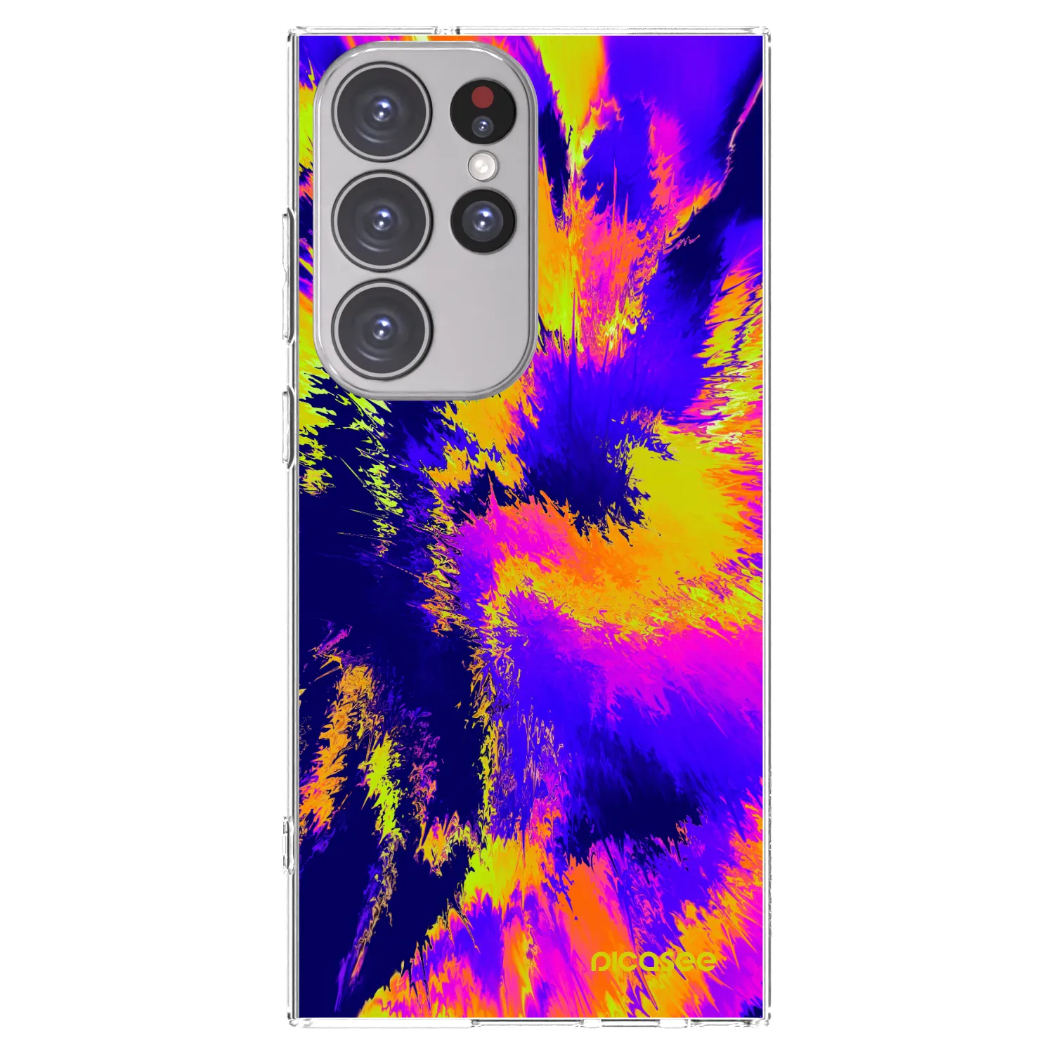 Picasee silikonowe przeźroczyste etui na Samsung Galaxy S23 Ultra 5G - Burn
