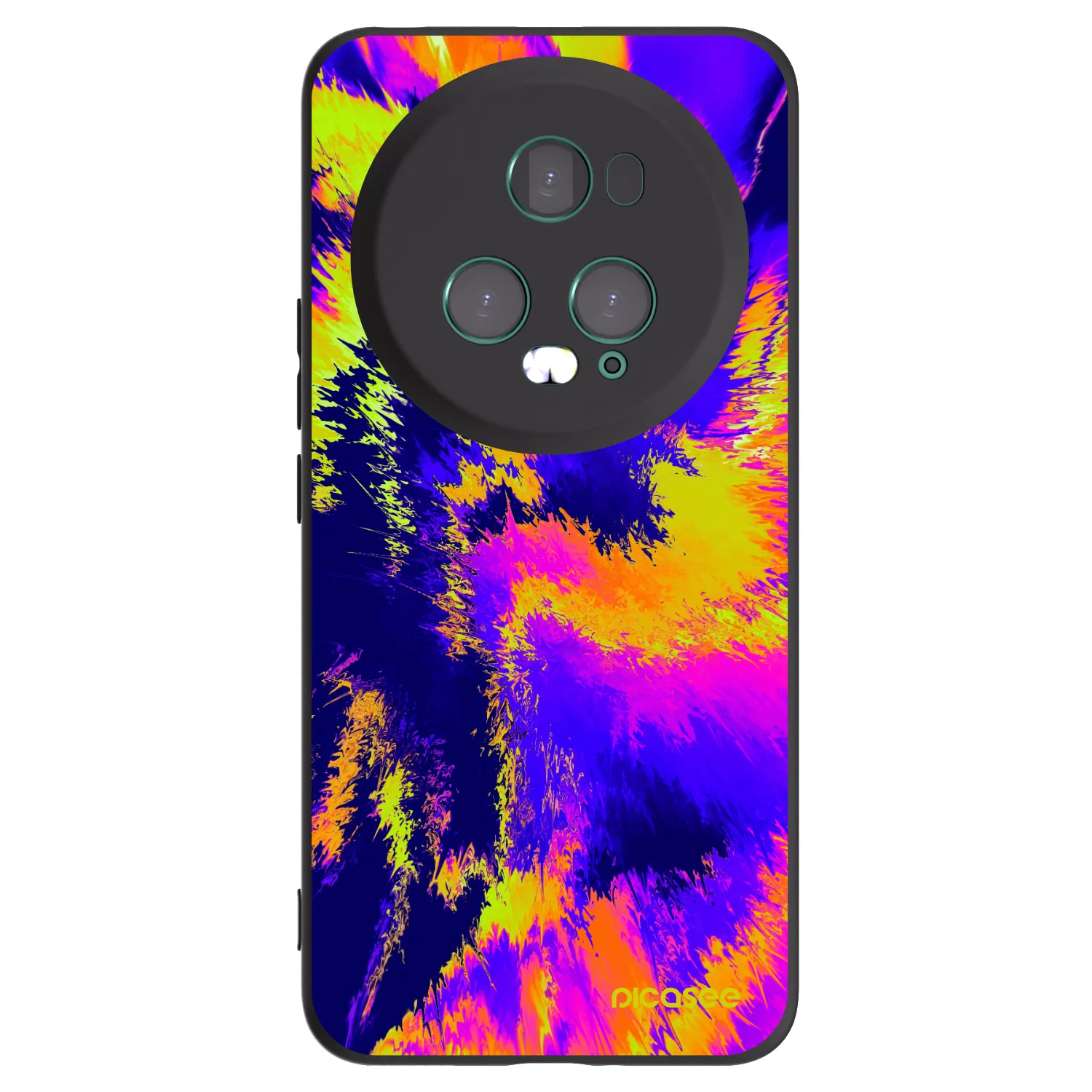 Picasee silikonowe czarne etui na Honor Magic5 Pro - Burn