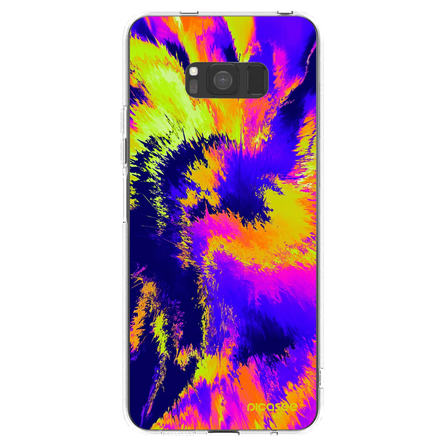 Picasee silikonowe przeźroczyste etui na Samsung Galaxy S8 G950F - Burn