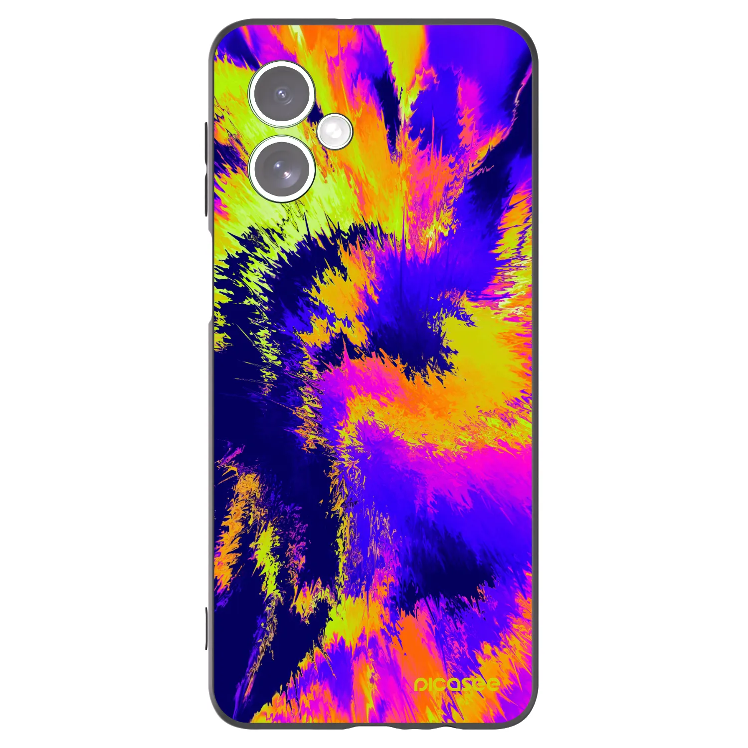 Picasee silikonowe czarne etui na Motorola Moto G54 5G - Burn