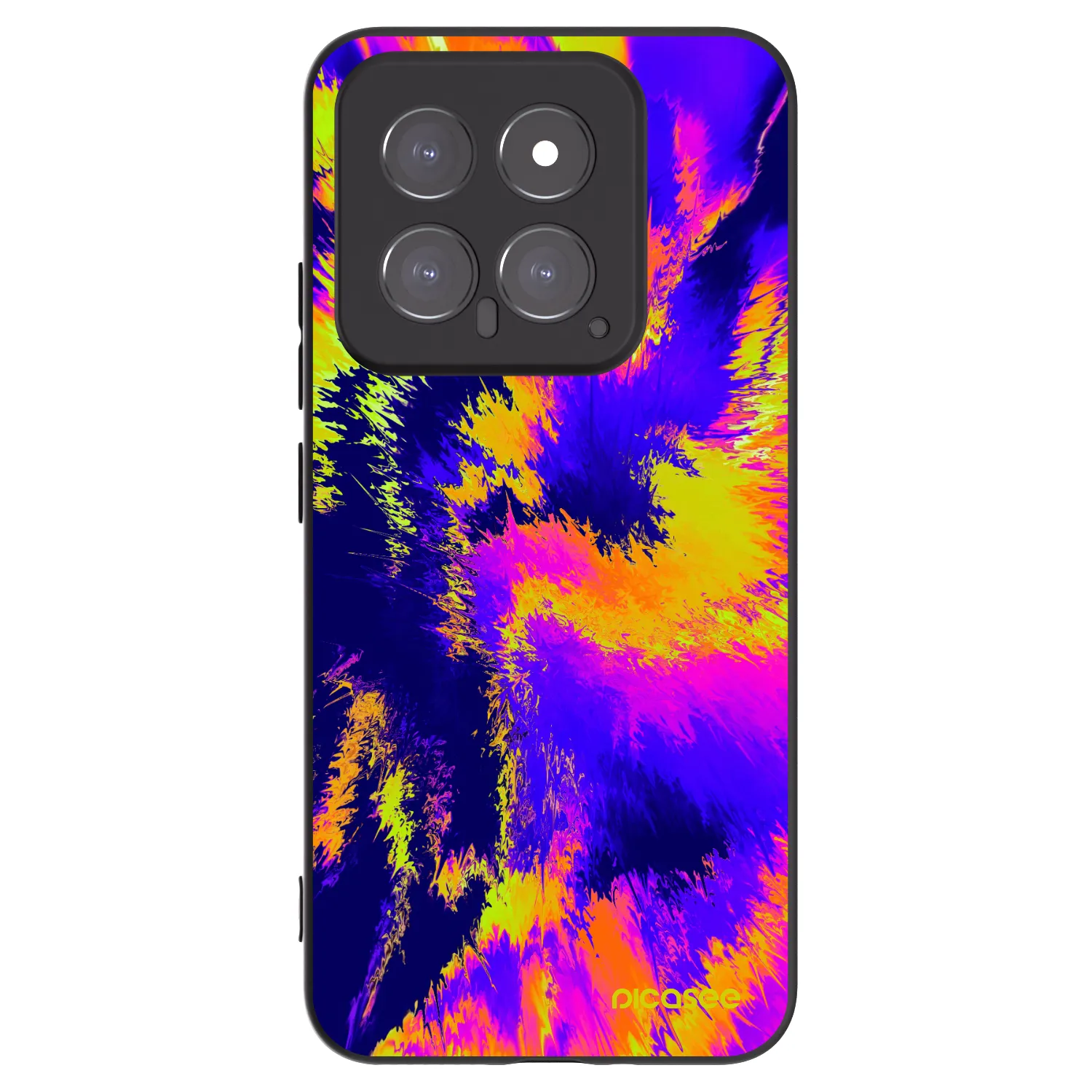 Picasee silikonowe czarne etui na Xiaomi 14 - Burn