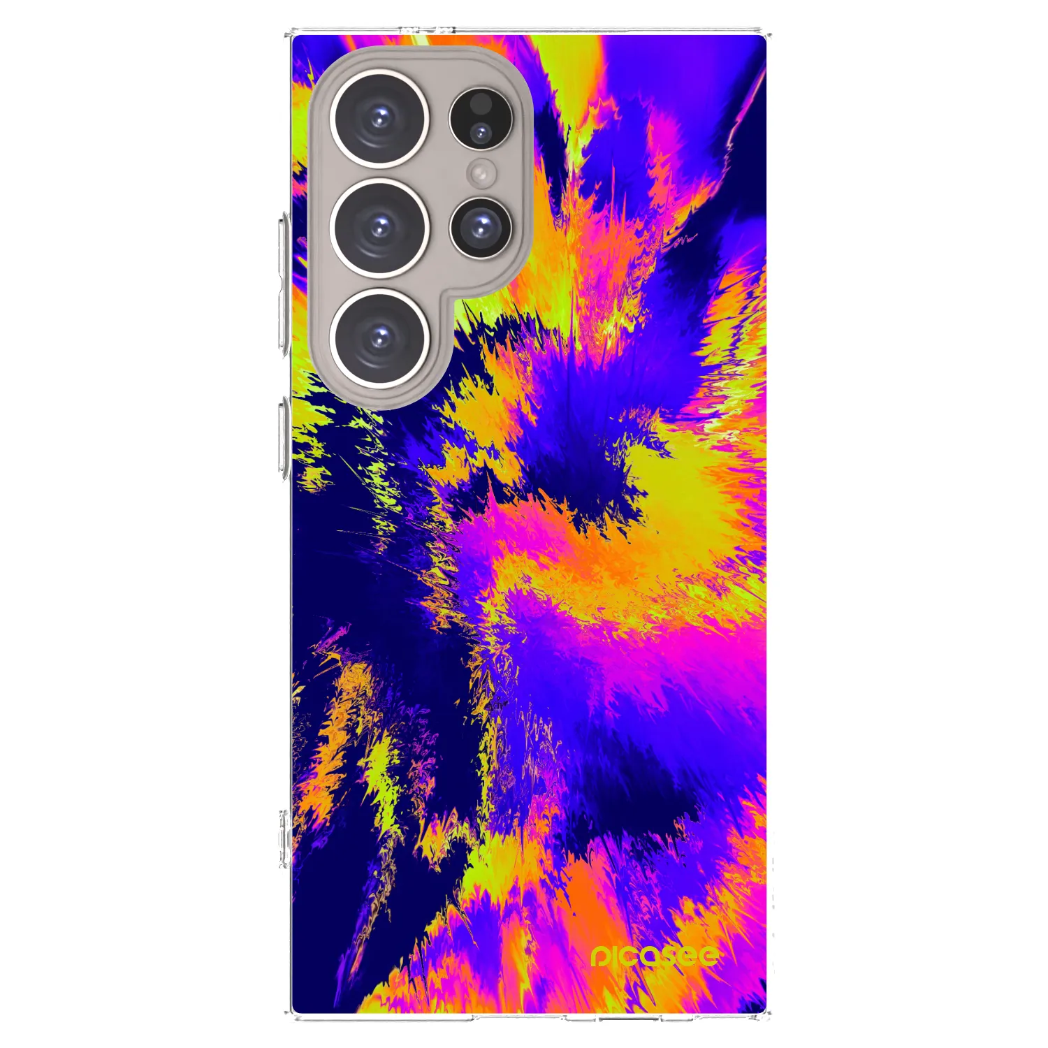 Picasee silikonowe przeźroczyste etui na Samsung Galaxy S24 Ultra S928B 5G - Burn