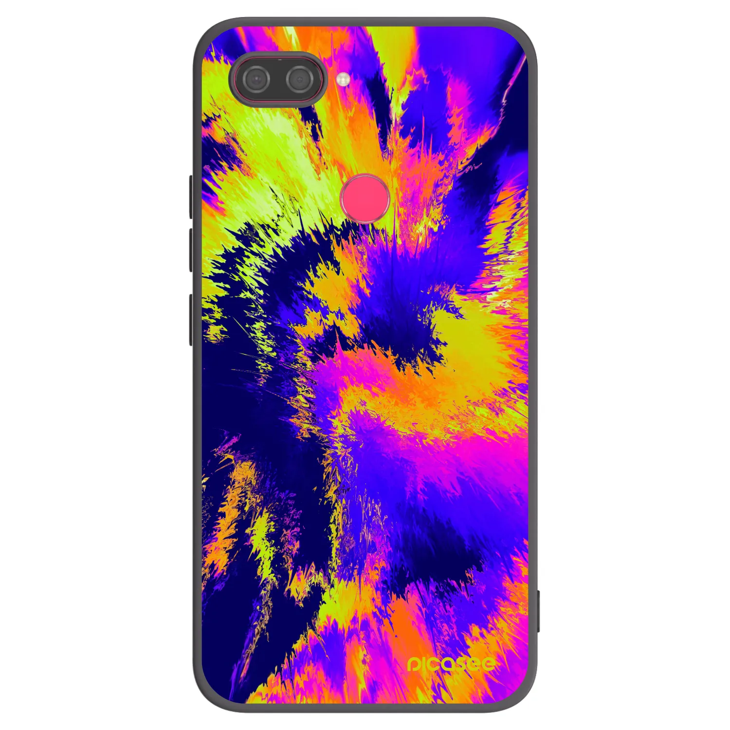 Picasee silikonowe czarne etui na Xiaomi Mi 8 Lite - Burn