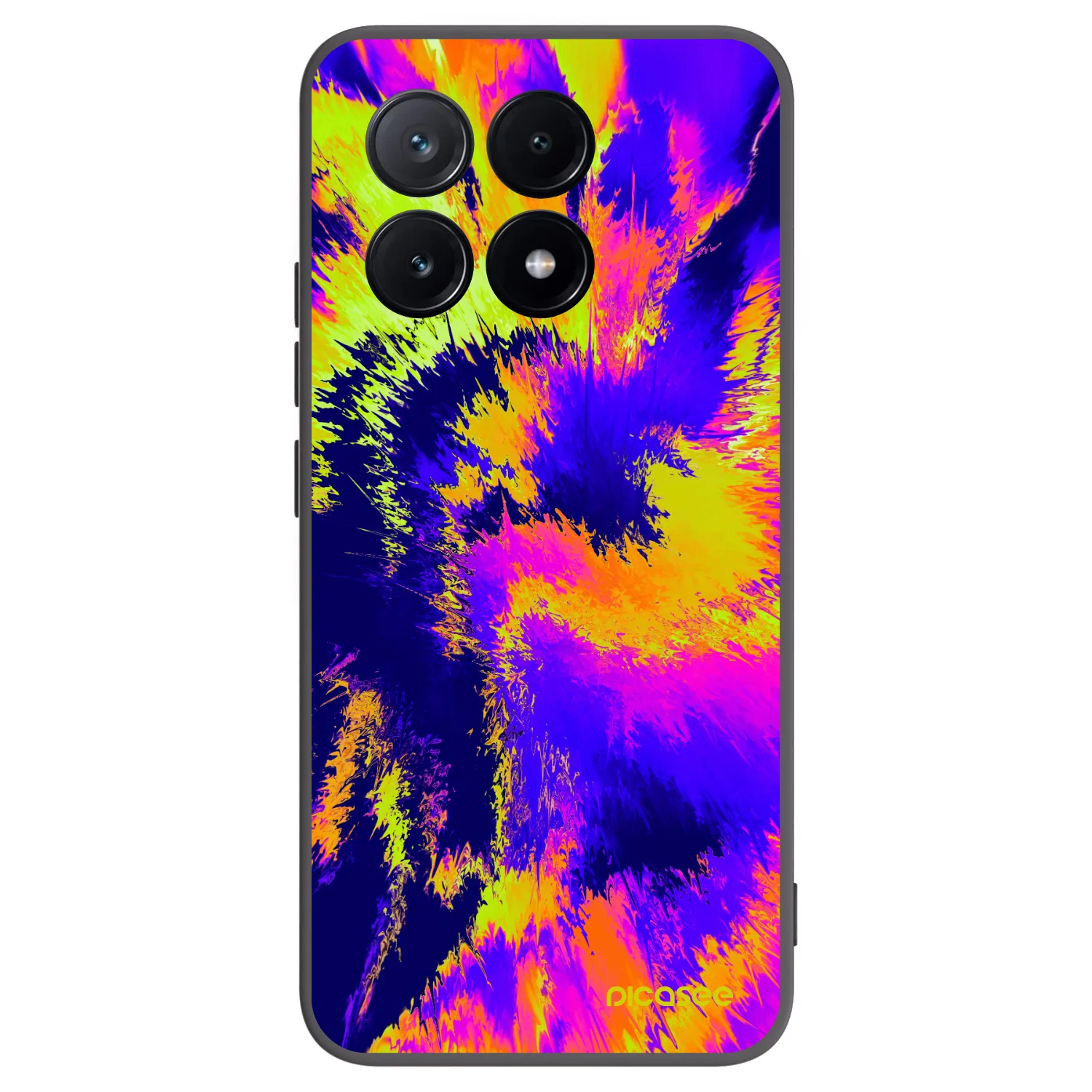 Picasee silikonowe czarne etui na Xiaomi Poco X6 Pro - Burn