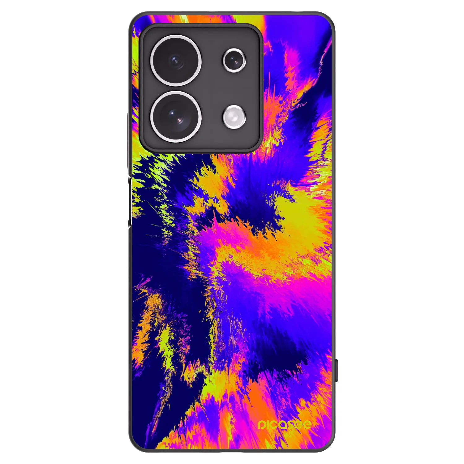 Picasee silikonowe czarne etui na Xiaomi Redmi Note 13 4G - Burn