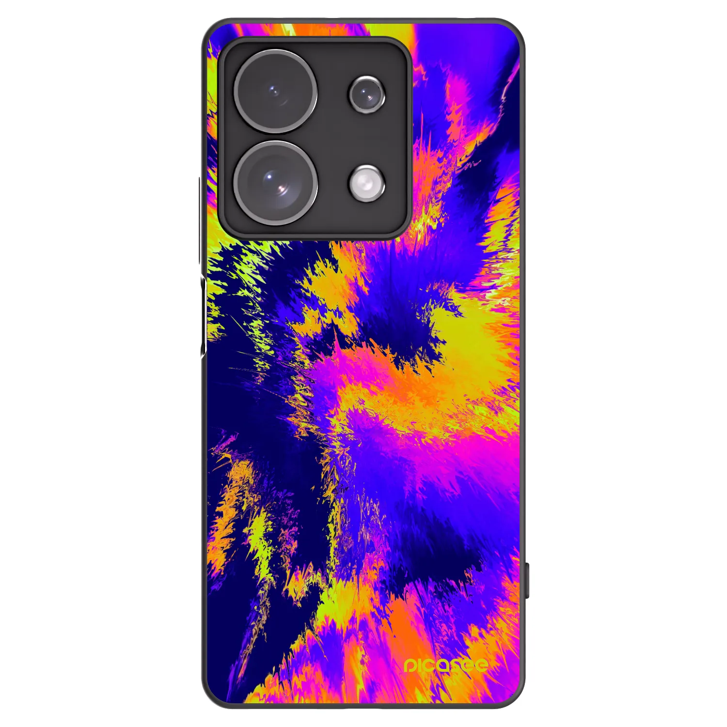 Picasee silikonowe czarne etui na Xiaomi Redmi Note 13 Pro 4G - Burn