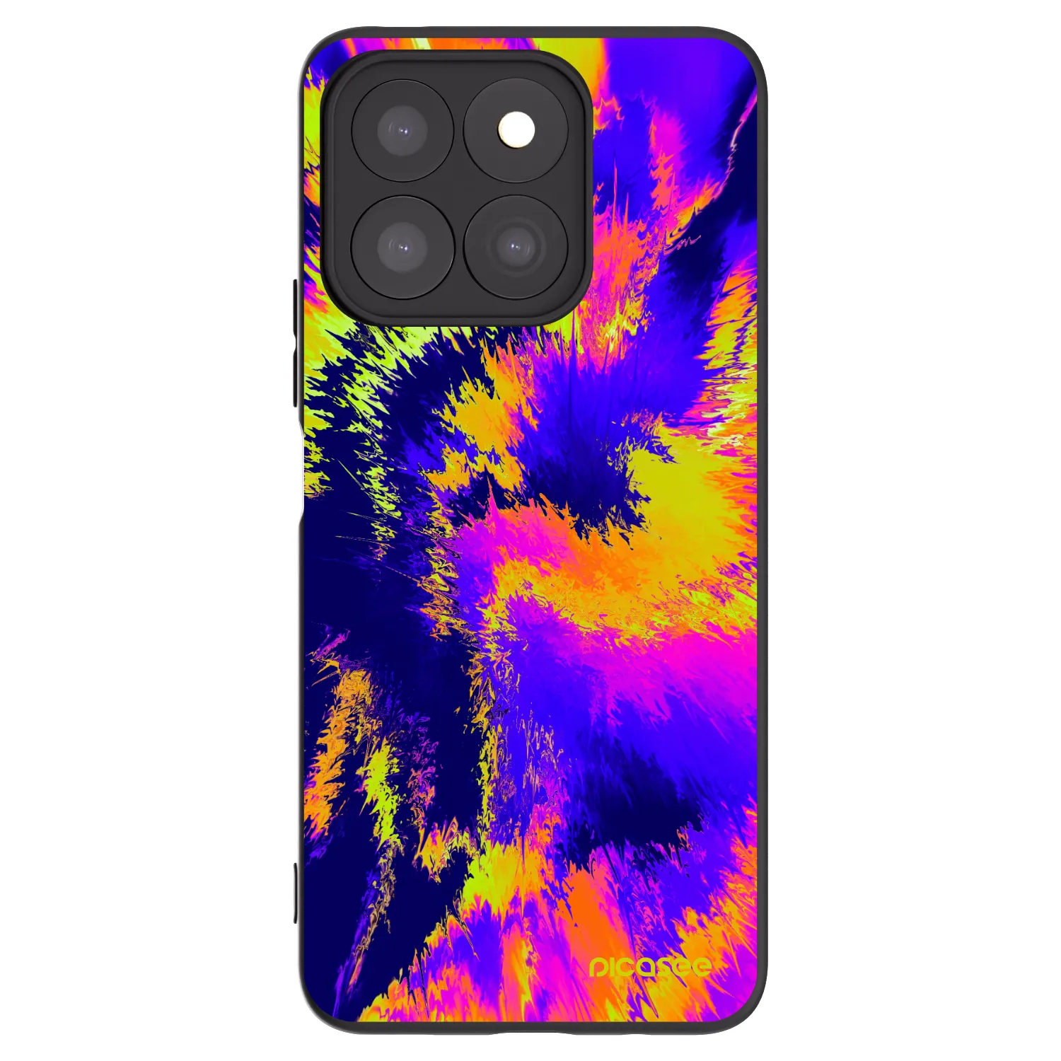 Picasee silikonowe czarne etui na Honor X8b - Burn