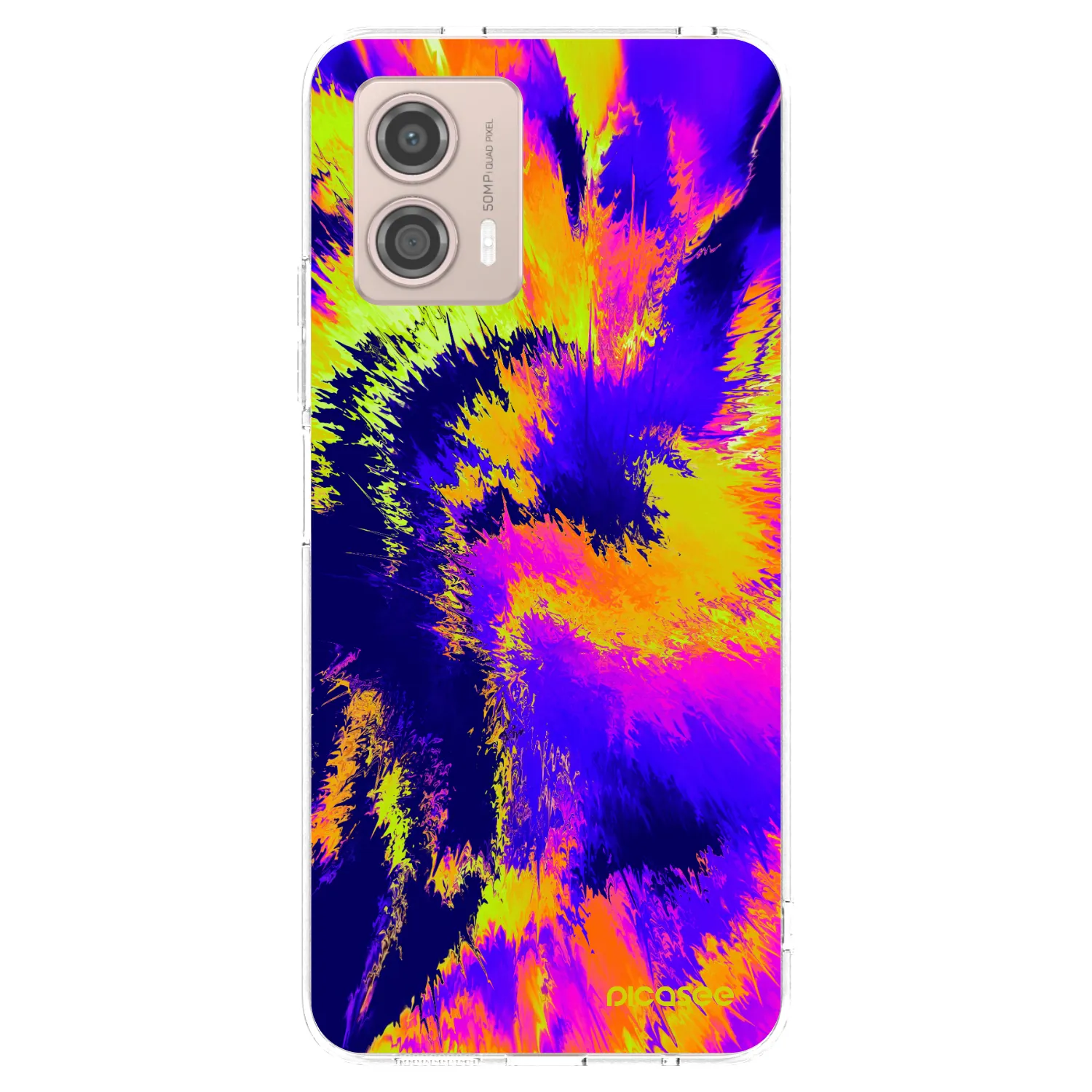 Picasee silikonowe przeźroczyste etui na Motorola Moto G53 5G - Burn