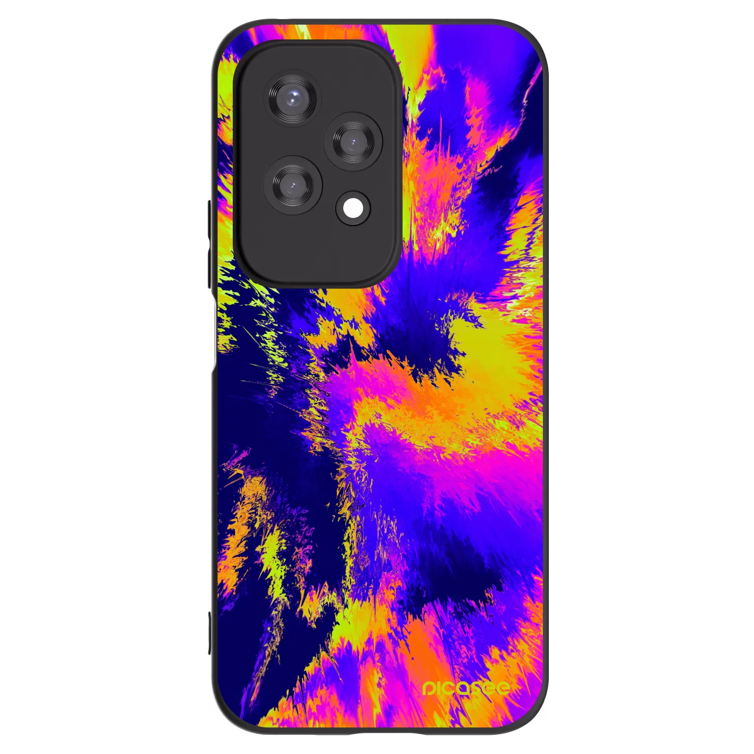 Picasee silikonowe czarne etui na Honor 200 Lite - Burn